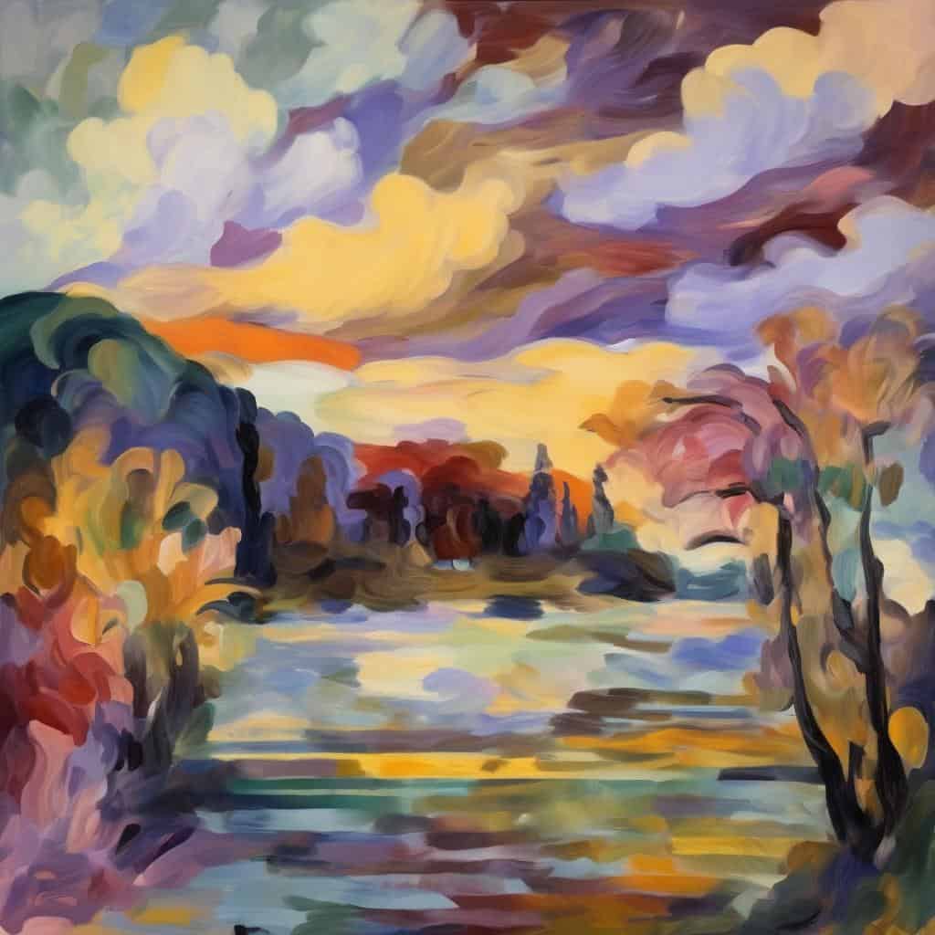 Χαρακτικό έργο τέχνης με πολιτική έκφραση και χρώματα, εκφράζοντας την τέχνη και την ανάδειξη της πολιτικής έκφρασης.